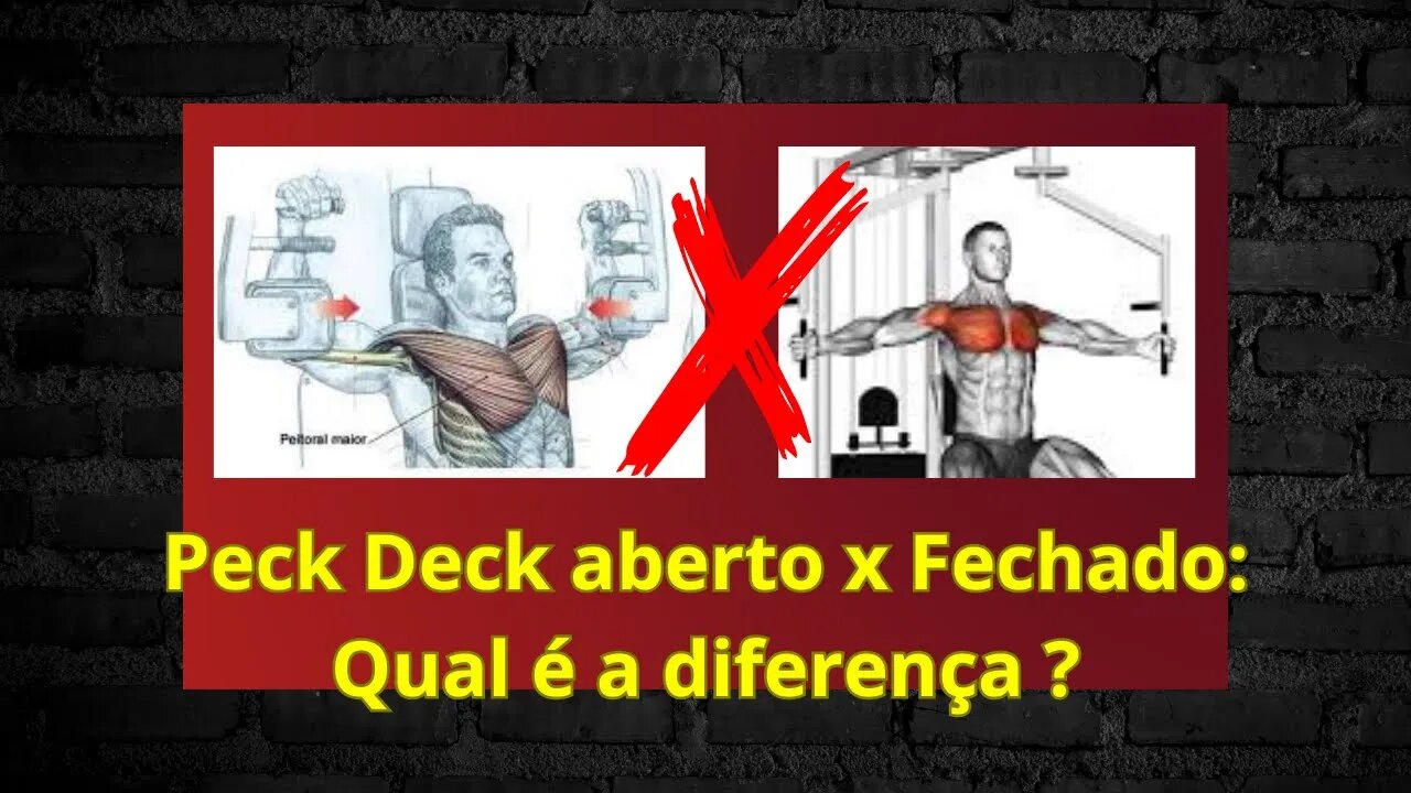 Qual é a diferença entre fazer o peck deck com pegada aberta e a pegada fechada?