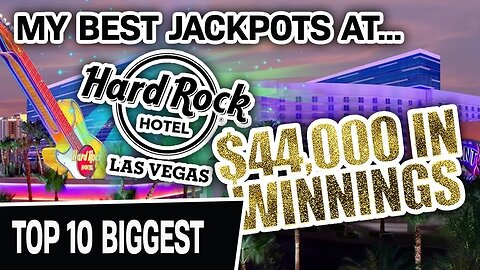 🎵 Over $40,000 Iin Winnings 🎸 My Hard Rock Las Vegas Top 10 Largest Jackpots Ever