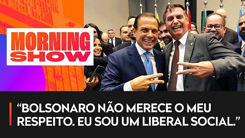 "Eu respeito Lula, Bolsonaro não" Declaração de Doria esquenta debate