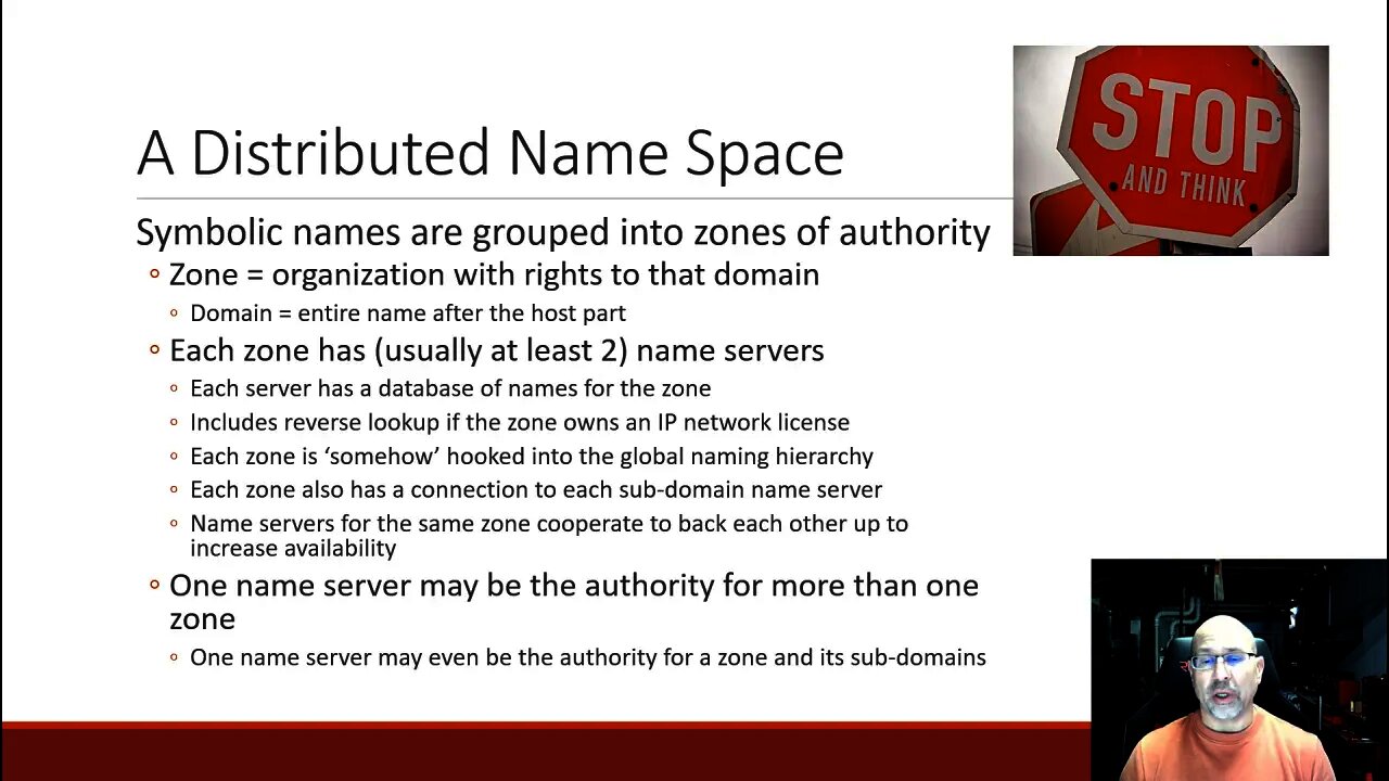 Domain Name Space (DNS) Name Space and Resource Records part 1 of 2.