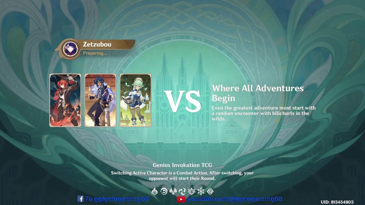 [Genius Invokation TCG] Genius Invokation TCG Battle 2 - Where All Adventures Begin - Swan