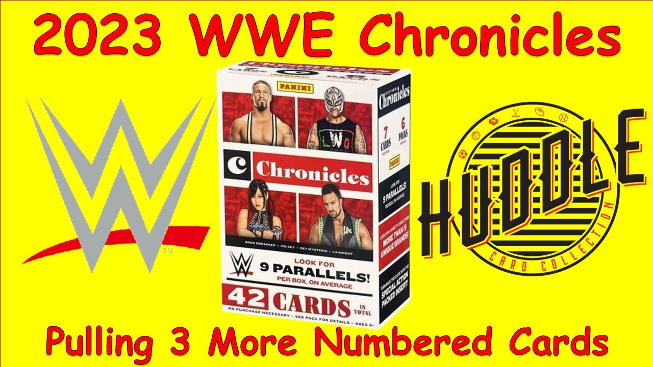 WOW!! 3 More Numbered Cards Pulled From 2023 WWE Chronicles Blaster. These Boxes Are Great