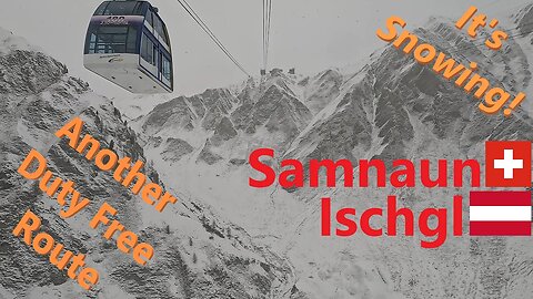 [4K] Skiing Samnaun/Ischgl, The Other Duty Free Run! Exploring on a snowy day! AUT/CH, GoPro HERO11