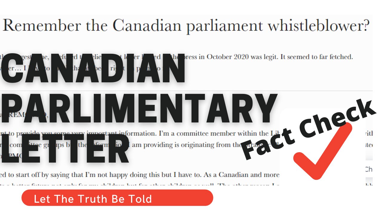 Fact Check Canadian Parliament Letter... Justin Trudeau and Isolation Facilities. You'll Be Shocked