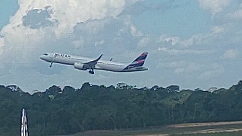 Airbus A321NEO PS-LBM takeoff from Manaus to Guarulhos