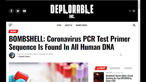 Coronavirus PCR Test Primer Sequence is Found in All Human DNA - News Minute