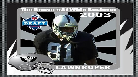 Madden 23 Legend Draft Pick Tim Brown Creation