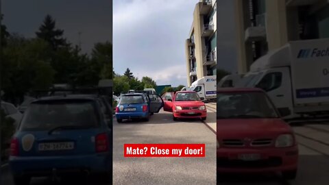 How to close a car door?