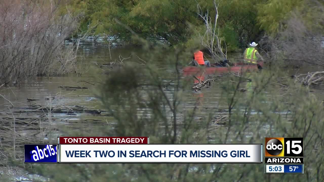 Week two in search for missing girl