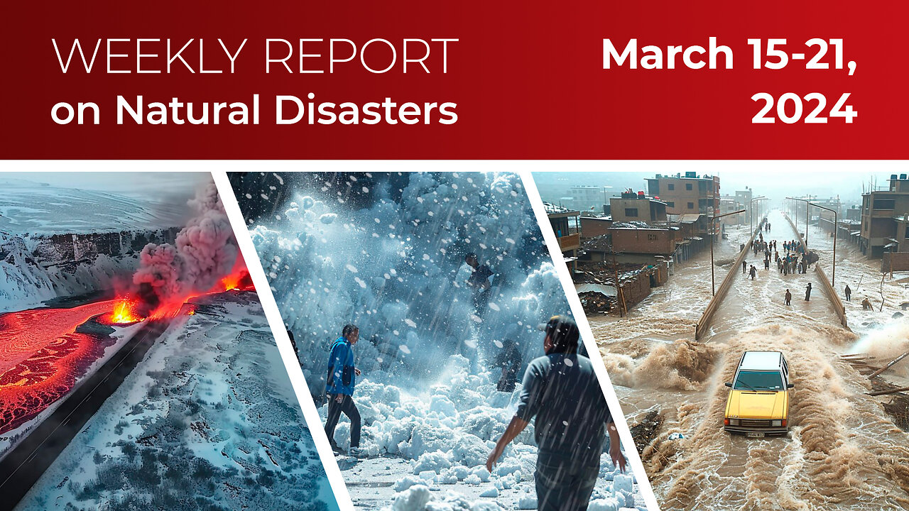 Weekly Report on Natural Disasters #3. Volcanic Eruption in Iceland, Hail in Mexico, Fires in China