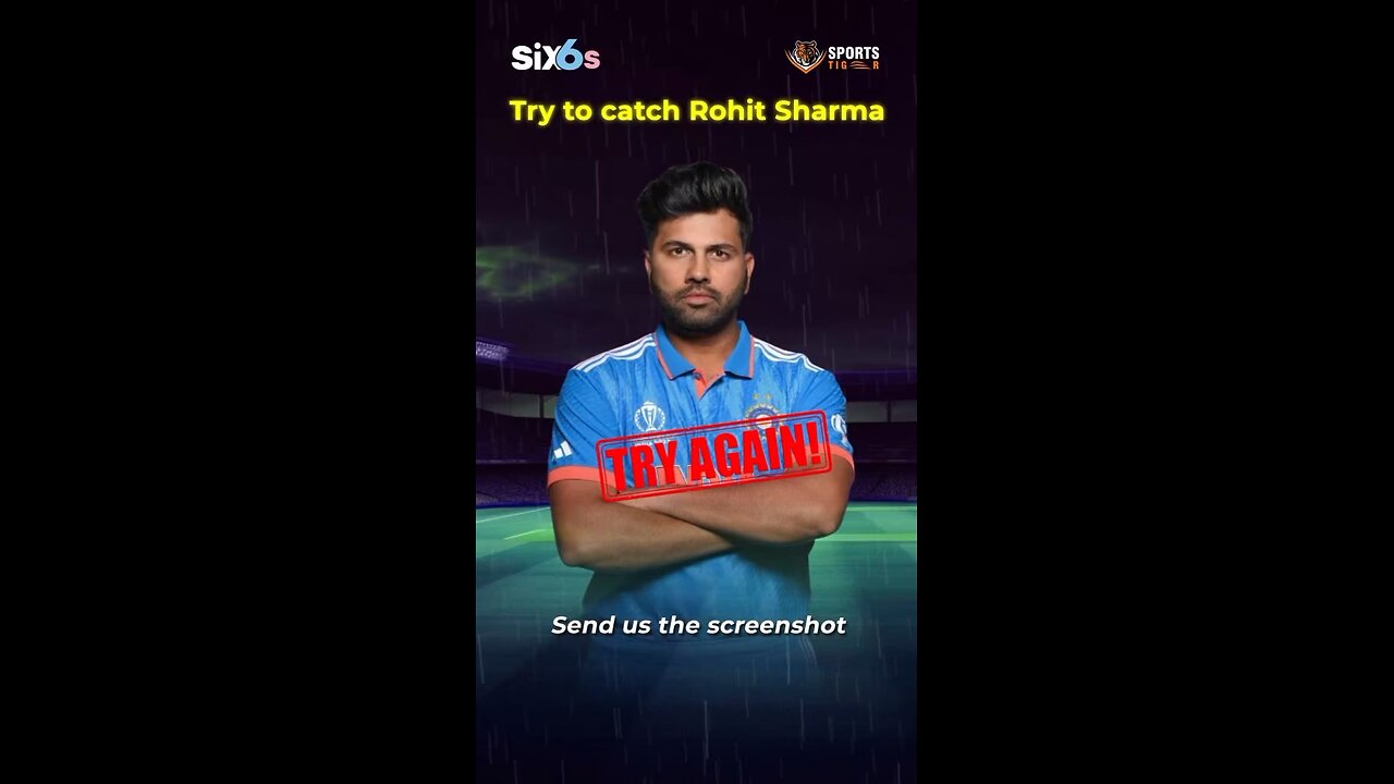 stop this challenge rohit sharma 🧐