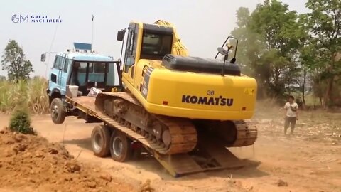 World Dangerous Huge Excavator Operator Skill - Oversize Load Heavy Equipment Machines Working