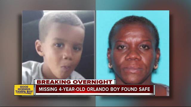 Missing 4-year-old Orlando boy found safe, woman arrested