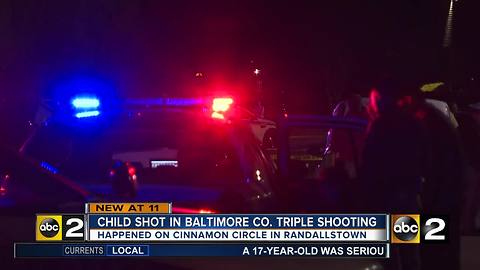 Child Shot in Baltimore County Triple Shooting