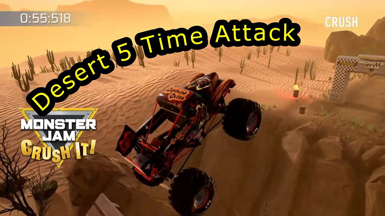 Monster Jam Crush It!: Hill Climb: Desert 5 Time Attack