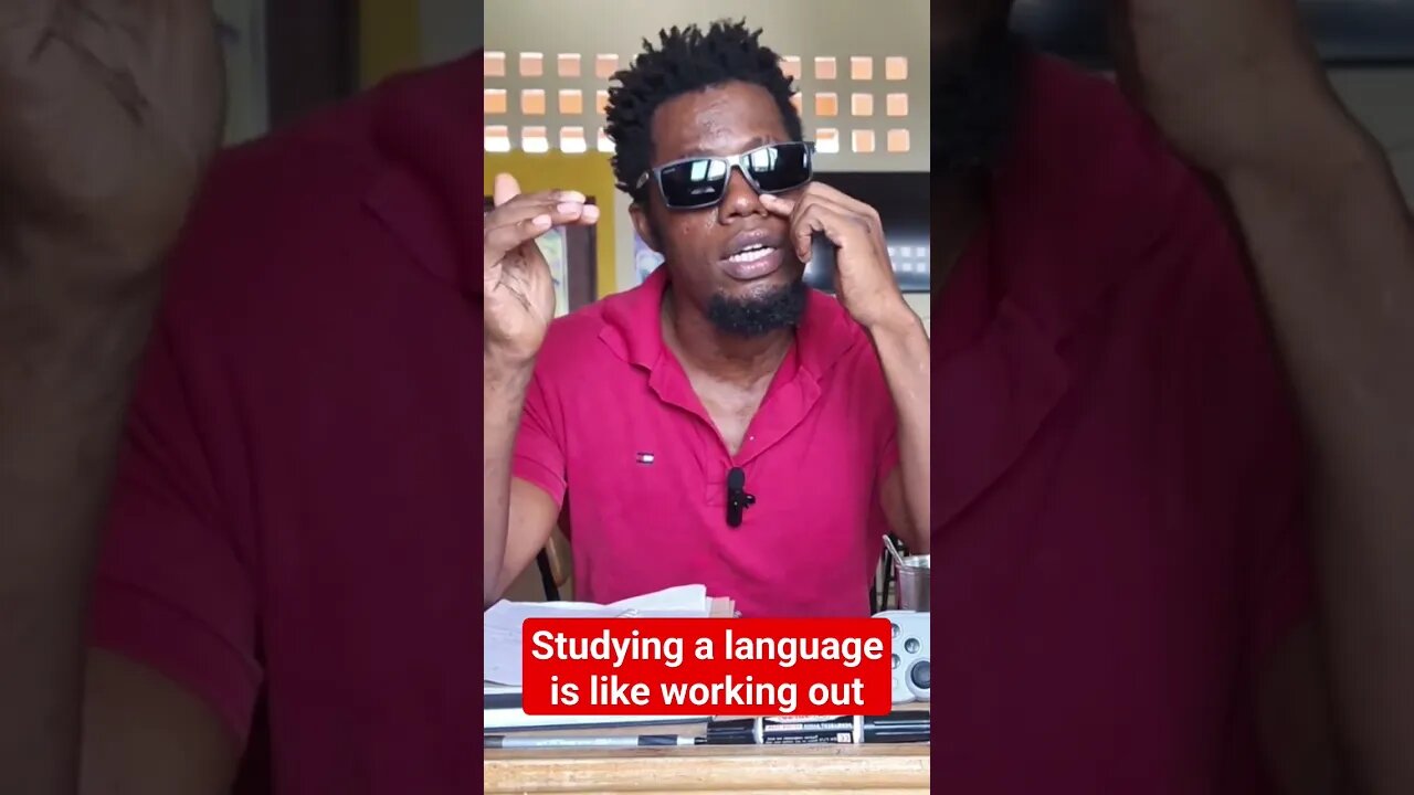 Studying a language is like working out