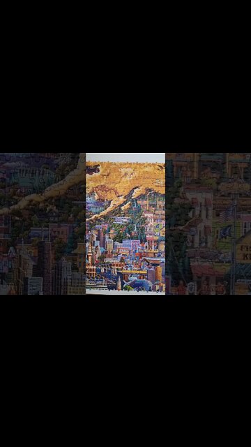 60000 pieces 60 days! Day 6 Bag 12 complete! #puzzles #shorts #jigsawpuzzles #worldslargestpuzzle