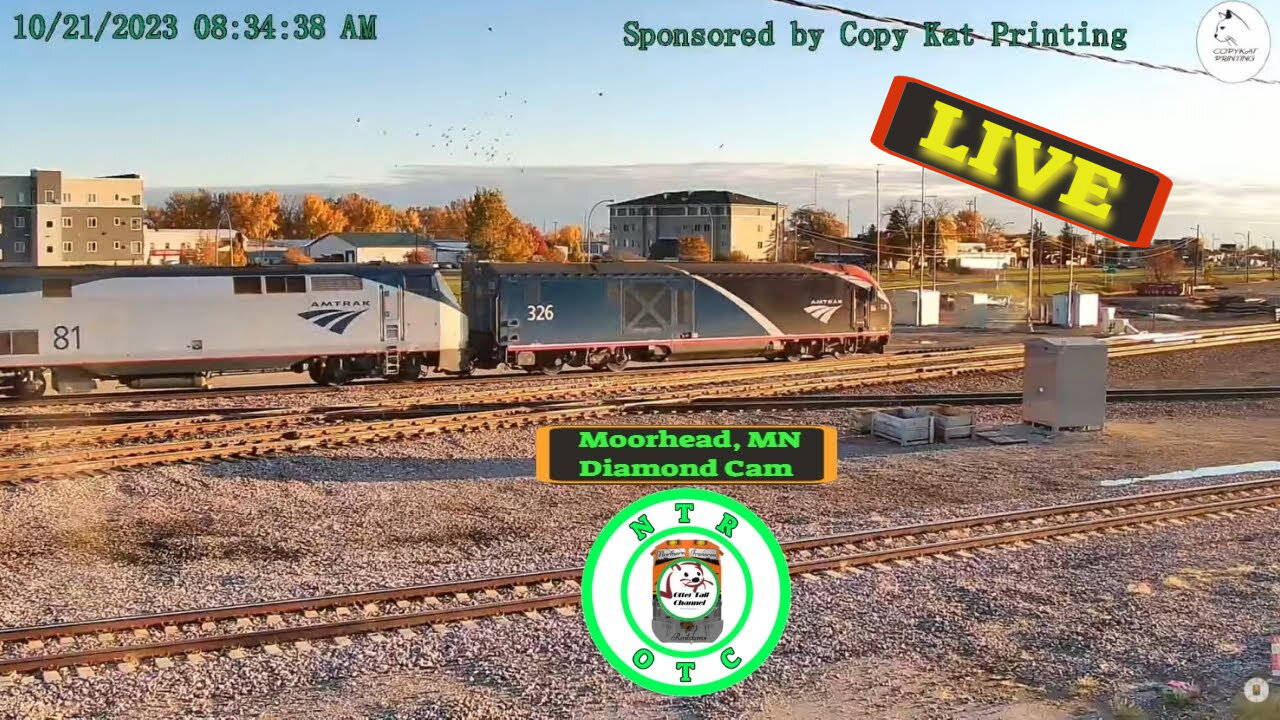 Moorhead, MN Rail Cam | BNSF Staples Sub | Moorhead Diamond Cam| Northern Transcon Railcams | MP 5.8