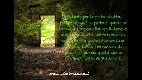 Omelia sul Vangelo-entrare per la porta stretta...lo stagno di fuoco e zolfo vi aspetta tutti tranquilli peccatori non scappa