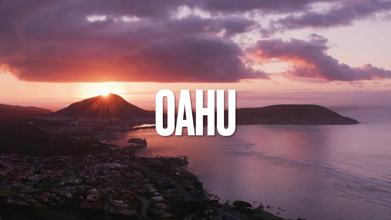 Oahu Hawaii Sunset 4K