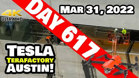 GA GETS ATTENTION BEFORE CYBER RODEO AT GIGA TEXAS! - Tesla Gigafactory Austin 4K Day 617 - 3/31/22