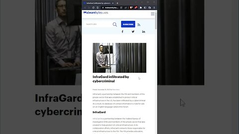 FBI's InfraGard has data stolen by a CyberCriminal impersonating a CEO #hackingnews #cyberattack