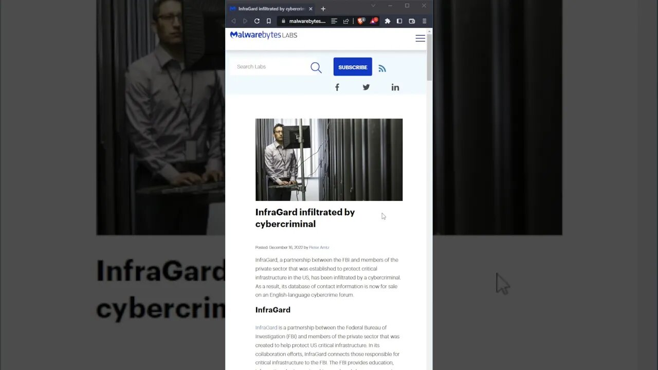 FBI's InfraGard has data stolen by a CyberCriminal impersonating a CEO #hackingnews #cyberattack