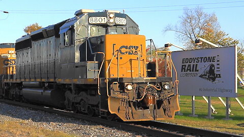 Pair of Ex- Conrail CSX Locomotives on Conrail Shared Assets Train