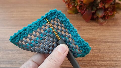 ✅️ Woww I crochet the carpet with non-slip, it was amazing 👌🤗 #crochet #stitch #knitting