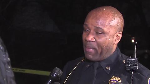 Indianapolis police officer gets emotional as he makes a plea to the person who shot and killed a 1-year-old girl