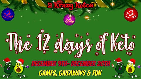 12 days of Keto 2021 Day 9, December 17th