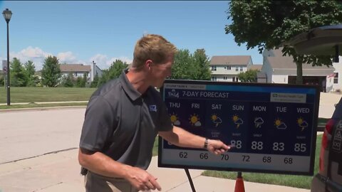 Warmer weather heading into the weekend