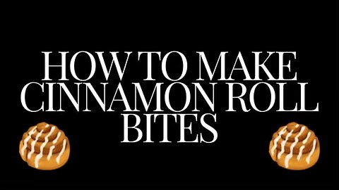 How to make cinnamon roll bites | cinnamon roll recipe