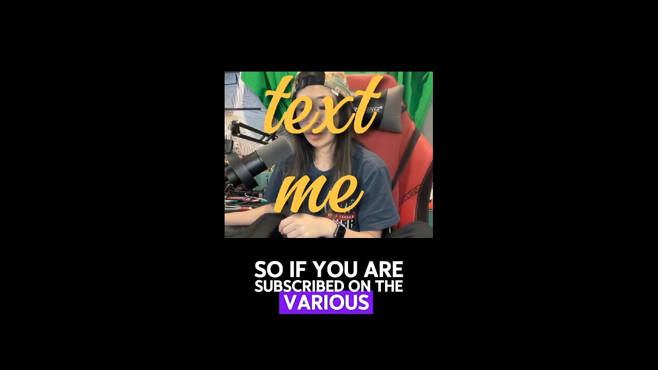 a better perk, i hope, for subscribers. text me. i'll likely respond more than anywhere else
