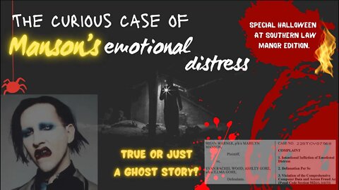 Marilyn Manson's Emotional Distress: What it takes to win. Halloween Edition.