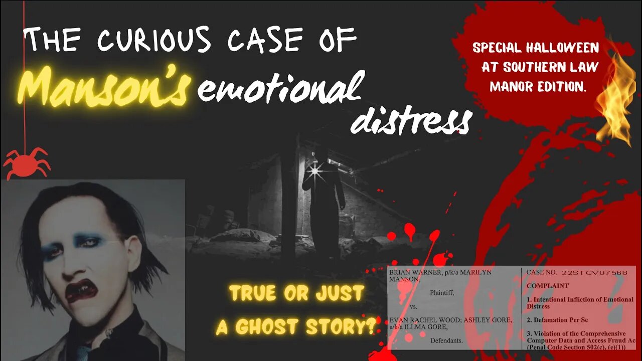 Marilyn Manson's Emotional Distress: What it takes to win. Halloween Edition.