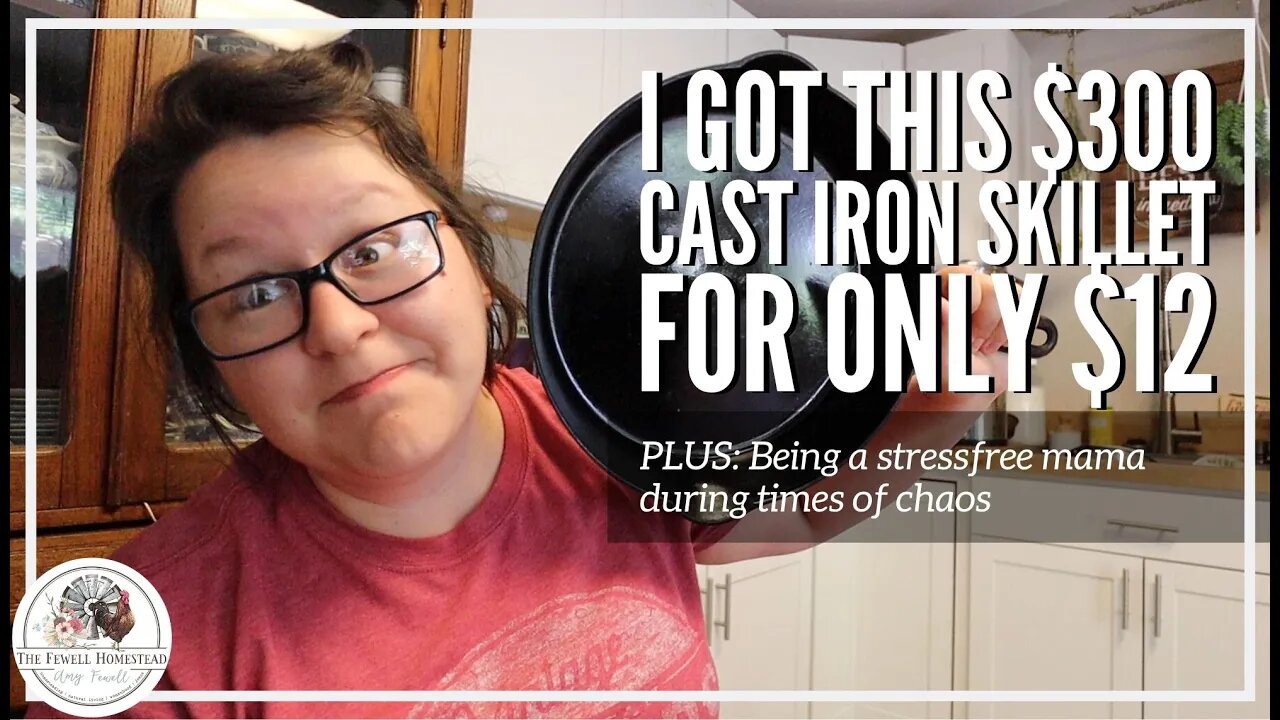 VLOG| My $300 CAST IRON Skillet for only $12! | PLUS: Stress FREE mama in times of CHAOS