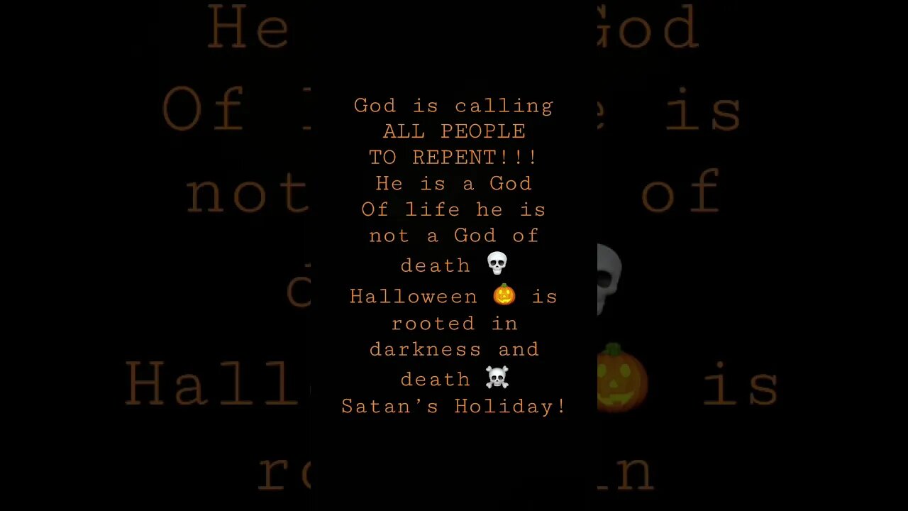 HALLOWEEN IS SATAN’S HOLIDAY ☠️🧟‍♀️👿🎃!!!