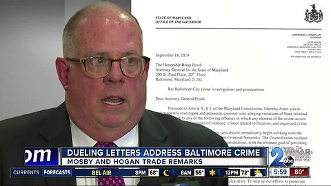 Dueling letters address Baltimore crime