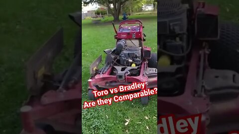 Toro Grandstand vs Bradley Mower | Do They Compare #shorts