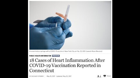 18 Cases of Heart Inflammation After COVID-19 Vaccination Reported in Connecticut