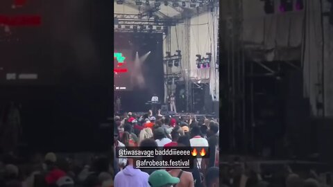 African Bad Girl tiwa savage performs live at Afrobeats Festival