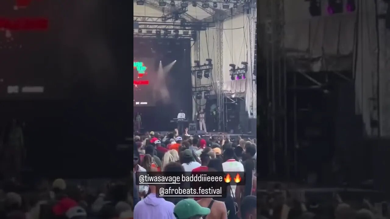 African Bad Girl tiwa savage performs live at Afrobeats Festival