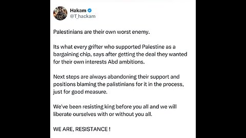 Palestinians are their own worst enemy…@ScottRitter