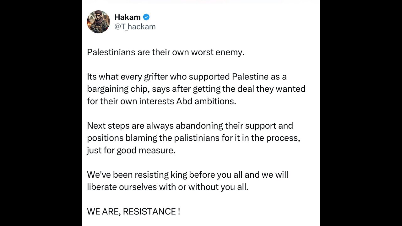 Palestinians are their own worst enemy…@ScottRitter