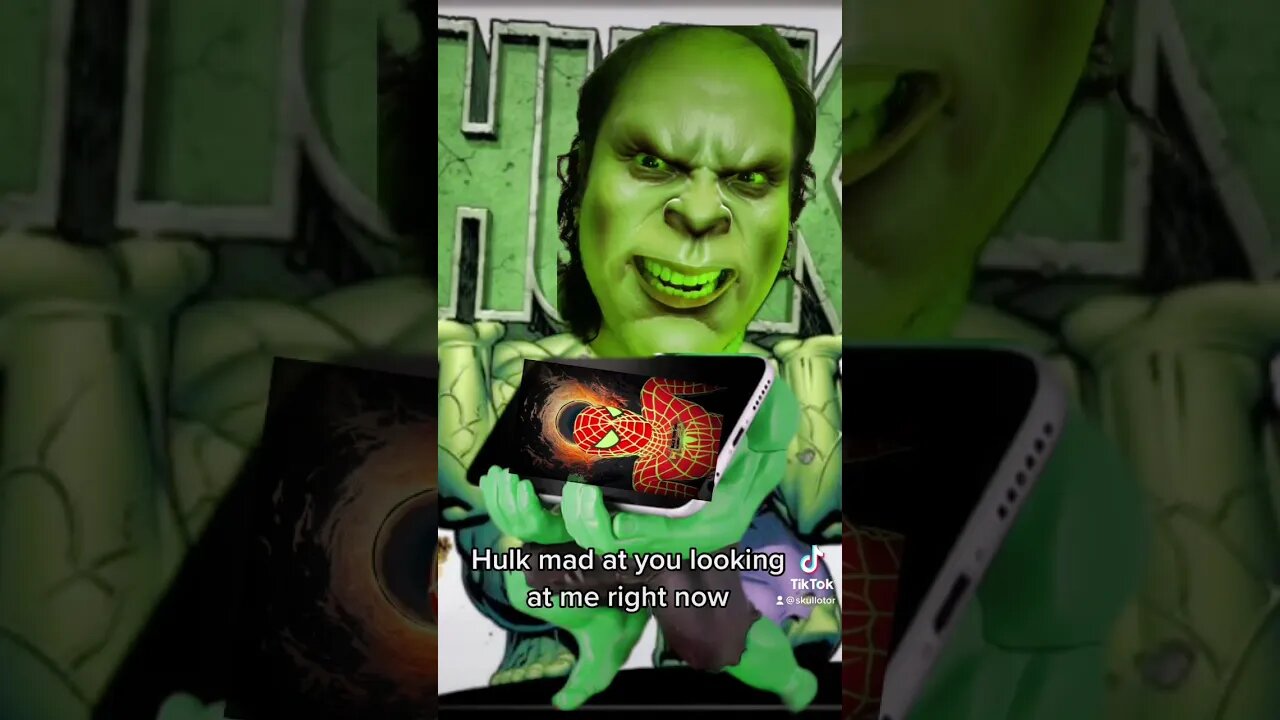 The hulk hates cell phones (radiation) bad 😂👍