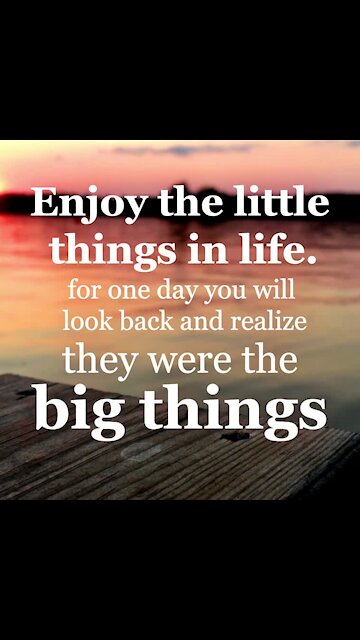 Enjoy the little things [GMG Originals]