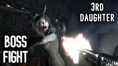 Resident Evil Village - Dimitrescu's 3rd Daughter (Cassandra) Boss Fight on Hardcore Difficulty
