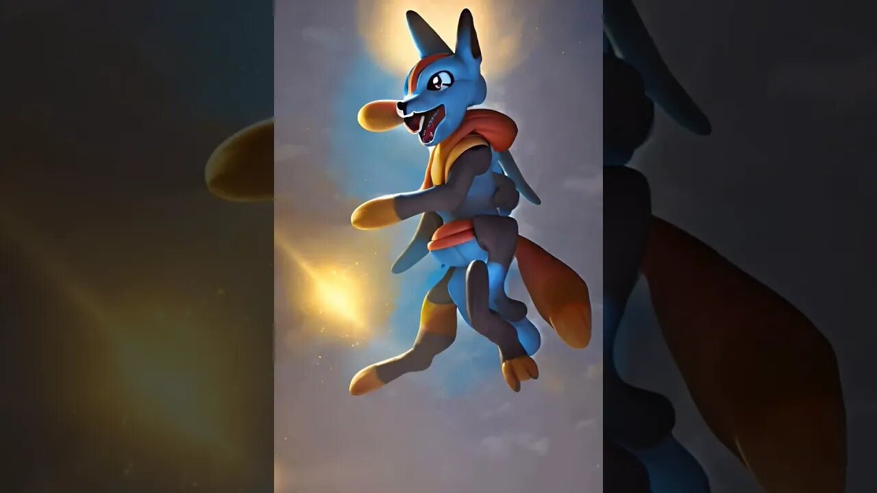 AI generated Lucario #whosthatpokemon #pokemon