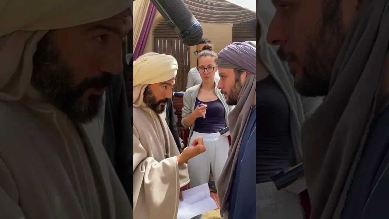 خالد النبوى يعلم الأداء لممثل شاب # الأمام